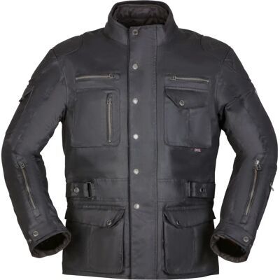Modeka Matlock Wasserdichte Wachscotton Motorradjacke - Schwarz Modeka Matlock Wasserdichte Wachscotton Motorradjacke - Schwarz