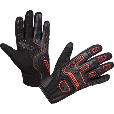 Modeka Dracon Motorradhandschuhe - Schwarz Rot - S Modeka Dracon Motorradhandschuhe - Schwarz Rot - S