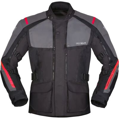 Veste textile imperméable Modeka Varus - Noir Gris - 2XL - Publicité Veste textile imperméable Modeka Varus - Noir Gris - 2XL - Publicité