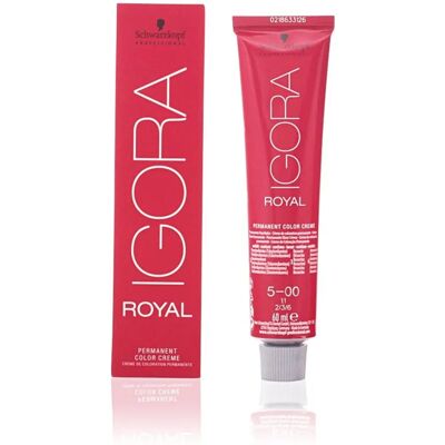Tinte de cabello Schwarzkopf Igora Royal - Permanente, 60ml, Castaño Claro Intenso Tinte de cabello Schwarzkopf Igora Royal - Permanente, 60ml, Castaño Claro Intenso