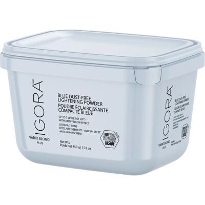 Schwarzkopf Professional IGORA Vario Blond Blue Staubfreie Aufhellungspulver - Decolorant für blonde Haare Schwarzkopf Professional IGORA Vario Blond Blue Staubfreie Aufhellungspulver - Decolorant für blonde Haare