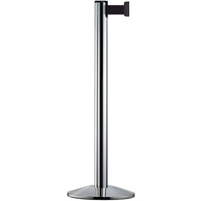 Kaiserkraft Stâlp mit Band - Aluminium, 2300mm, Schwarz Kaiserkraft Stâlp mit Band - Aluminium, 2300mm, Schwarz