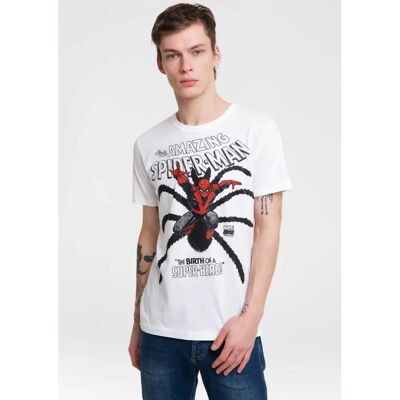 LOGOSHIRT Spider-Man Weiß Casual T-Shirt LOGOSHIRT Spider-Man Weiß Casual T-Shirt