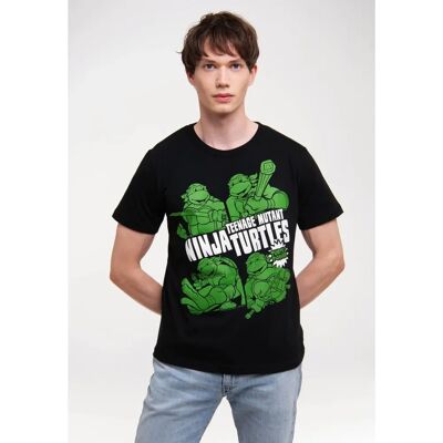 LOGOSHIRT Ninja Turtles T-Shirt - Casual Baumwolle LOGOSHIRT Ninja Turtles T-Shirt - Casual Baumwolle