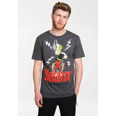 LOGOSHIRT Asterix - Der Gallier Grau Freizeit Baumwoll-T-Shirt LOGOSHIRT Asterix - Der Gallier Grau Freizeit Baumwoll-T-Shirt
