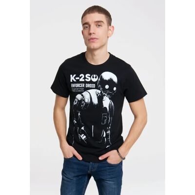 LOGOSHIRT Star Wars K-2SO Schwarzes T-Shirt LOGOSHIRT Star Wars K-2SO Schwarzes T-Shirt
