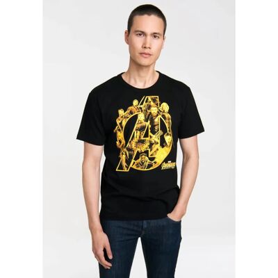 LOGOSHIRT Avengers Infinity War XXL Schwarzes T-Shirt LOGOSHIRT Avengers Infinity War XXL Schwarzes T-Shirt