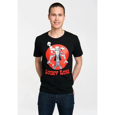 LOGOSHIRT Lucky Luke Daisy Town Herren XS Schwarzes Baumwoll-T-Shirt - Casual LOGOSHIRT Lucky Luke Daisy Town Herren XS Schwarzes Baumwoll-T-Shirt - Casual