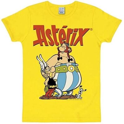 Logoshirt Asterix & Obelix Gelbes T-Shirt - Lizenzierter Vintage-Look Logoshirt Asterix & Obelix Gelbes T-Shirt - Lizenzierter Vintage-Look