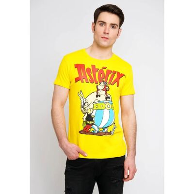 Logoshirt Asterix & Obelix Gelbes Slim-Fit T-Shirt Logoshirt Asterix & Obelix Gelbes Slim-Fit T-Shirt