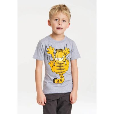 LOGOSHIRT Garfield Mädchen T-Shirt Grau Meliert - Casual Kleidung LOGOSHIRT Garfield Mädchen T-Shirt Grau Meliert - Casual Kleidung