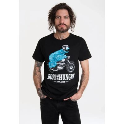 LOGOSHIRT Krümelmonster Motorrad - Casual T-Shirt LOGOSHIRT Krümelmonster Motorrad - Casual T-Shirt