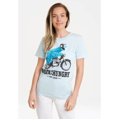 LOGOSHIRT Sesamstraße Krümelmonster T-Shirt - Lässig, Hellblau LOGOSHIRT Sesamstraße Krümelmonster T-Shirt - Lässig, Hellblau