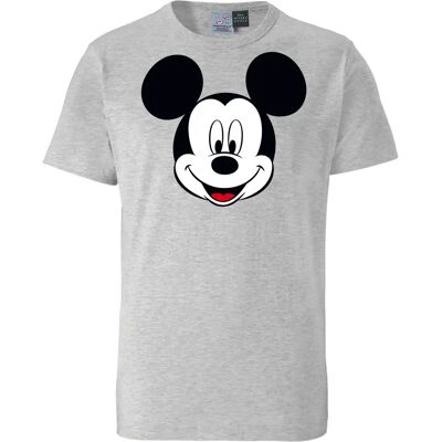 LOGOSHIRT Mickey Mouse Gesicht Grau 5XL T-Shirt - Casual LOGOSHIRT Mickey Mouse Gesicht Grau 5XL T-Shirt - Casual