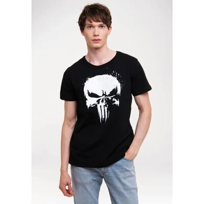 LOGOSHIRT Punisher TV Skull T-Shirt - Design Marvel décontracté - Publicité LOGOSHIRT Punisher TV Skull T-Shirt - Design Marvel décontracté - Publicité