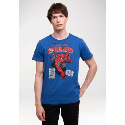 LOGOSHIRT Marvel Spider-Man Merciless Foes Blau T-Shirt Herren LOGOSHIRT Marvel Spider-Man Merciless Foes Blau T-Shirt Herren