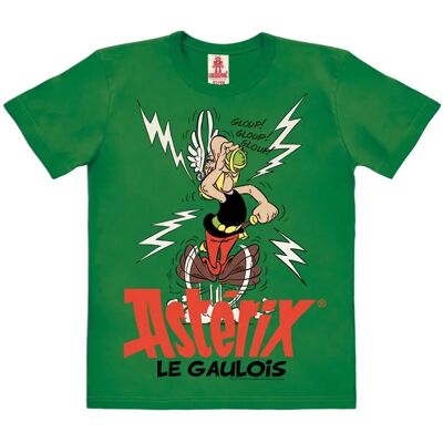 LOGOSHIRT Asterix le Gaulois T-shirt Vert Casual - Unisexe - Publicité LOGOSHIRT Asterix le Gaulois T-shirt Vert Casual - Unisexe - Publicité