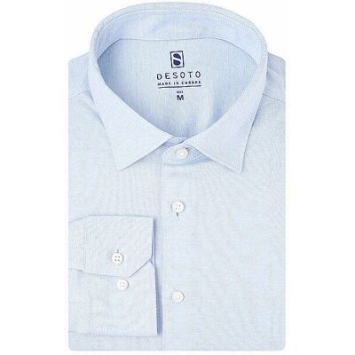 Desoto Kent Slim-Fit Light Blue Shirt - Shirt Desoto Kent Slim-Fit Light Blue Shirt - Shirt