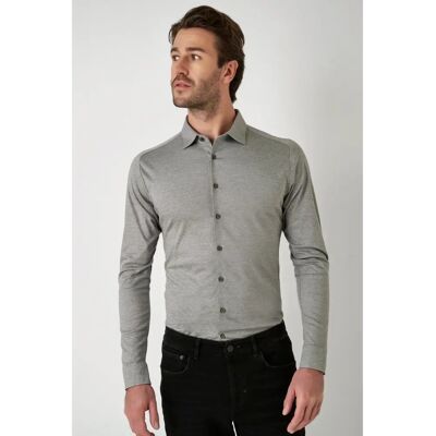 Desoto Kent Slim-Fit Grey Shirt - Shirt Desoto Kent Slim-Fit Grey Shirt - Shirt