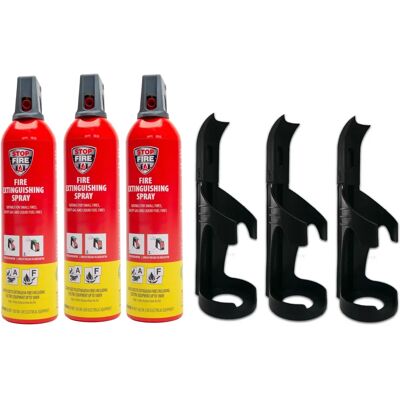 IWH - 450233-3 - Rouge - 750 ml x3 - Aérosol extincteur - Publicité IWH - 450233-3 - Rouge - 750 ml x3 - Aérosol extincteur - Publicité
