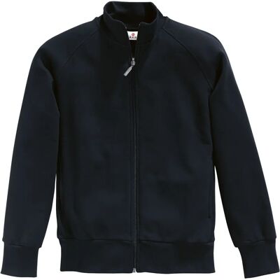 Hakro 606 Sweatjacke - Unisex, College-Stil, Schwarz, XL Hakro 606 Sweatjacke - Unisex, College-Stil, Schwarz, XL