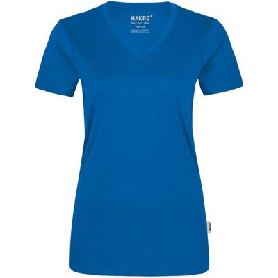 Hakro - Damen V-Shirt Coolmax 187 - royalblau - L - T-Shirt Hakro - Damen V-Shirt Coolmax 187 - royalblau - L - T-Shirt