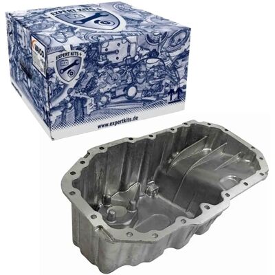 VAICO V10-0446 Aluminum Oil Pan with Sensor Hole - Oil Pan VAICO V10-0446 Aluminum Oil Pan with Sensor Hole - Oil Pan