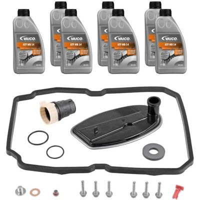 Kit de cambio de aceite de transmisión automática Vaico - 7L, Junta, compatible con W5A 580-722.6 Kit de cambio de aceite de transmisión automática Vaico - 7L, Junta, compatible con W5A 580-722.6