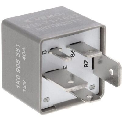 Relais multifonction VEMO - 12V - Gris - Pour VW, Audi, Seat, Skoda Relais multifonction VEMO - 12V - Gris - Pour VW, Audi, Seat, Skoda