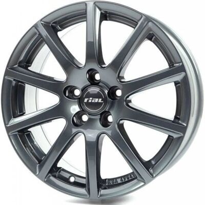 Rial MILANO 6x15 4x108 ET38 Titan - Fälg Rial MILANO 6x15 4x108 ET38 Titan - Fälg