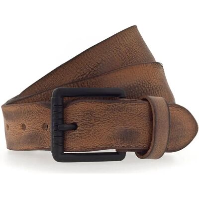 Læderbælte MUSTANG - Brun (Cognac) - Casual, Klassisk Læderbælte MUSTANG - Brun (Cognac) - Casual, Klassisk