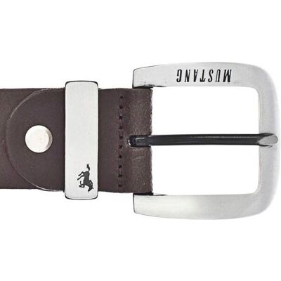 MUSTANG Ledergürtel - Dunkelbraun Casual Klassisch Herren MUSTANG Ledergürtel - Dunkelbraun Casual Klassisch Herren