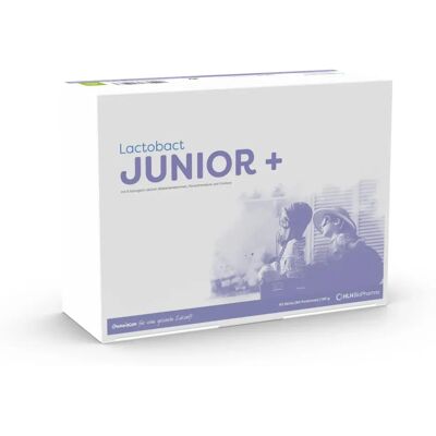 Lactobact Junior+ - Probiotikus kiegészítő 2 év feletti gyermekek számára, 6 törzzsel, 2 milliárd CFU Lactobact Junior+ - Probiotikus kiegészítő 2 év feletti gyermekek számára, 6 törzzsel, 2 milliárd CFU