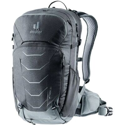 Deuter Attack 20 - Mountainbike Rugzak met Rugprotector - Grijs Deuter Attack 20 - Mountainbike Rugzak met Rugprotector - Grijs