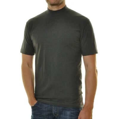 RAGMAN XXL Graues Klassisches Baumwoll Kurzarmshirt RAGMAN XXL Graues Klassisches Baumwoll Kurzarmshirt