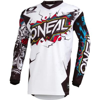 Maglietta Da Motocross Juvenile O'Neal Villain - Traspirante, Assorbenza, Taglia S Maglietta Da Motocross Juvenile O'Neal Villain - Traspirante, Assorbenza, Taglia S