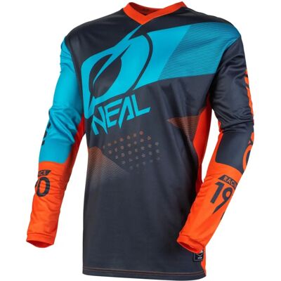 Maillot de Motocross Oneal Element Factor Bleu Orange - Maillot de Motocross Maillot de Motocross Oneal Element Factor Bleu Orange - Maillot de Motocross