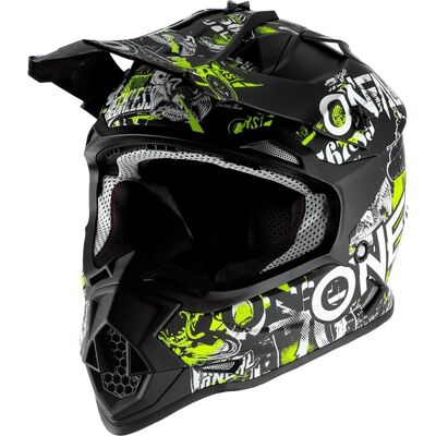 O'Neal 2Series Attack Ungdoms Crosshjälm - Svart Gul - S O'Neal 2Series Attack Ungdoms Crosshjälm - Svart Gul - S