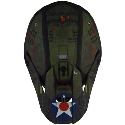 Pico del Casco Warhawk - Negro Verde - Talla única Pico del Casco Warhawk - Negro Verde - Talla única