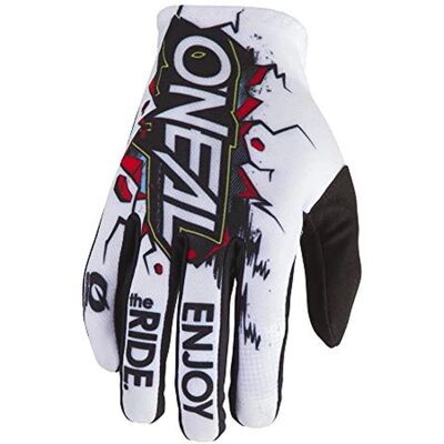 Gants de Motocross Oneal Matrix Villain 2 - Blanc - XL - Publicité Gants de Motocross Oneal Matrix Villain 2 - Blanc - XL - Publicité