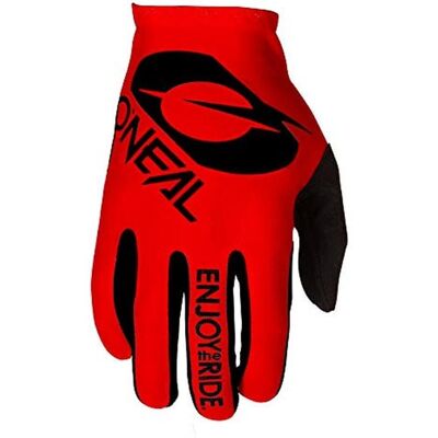 Gants de Motocross O'Neal Matrix Empilés - Unisexe, Rouge, Taille L Gants de Motocross O'Neal Matrix Empilés - Unisexe, Rouge, Taille L