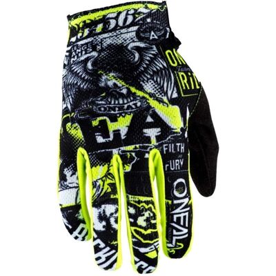 Oneal Matrix Attack 2 Unisex Zwart Geel - Motocross Handschoenen Oneal Matrix Attack 2 Unisex Zwart Geel - Motocross Handschoenen