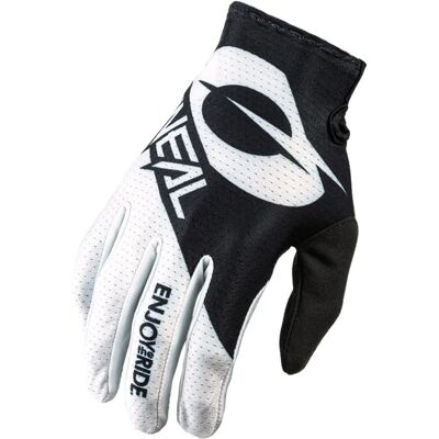 Oneal Matrix Stacked Motocross Gloves - Black White - M Oneal Matrix Stacked Motocross Gloves - Black White - M