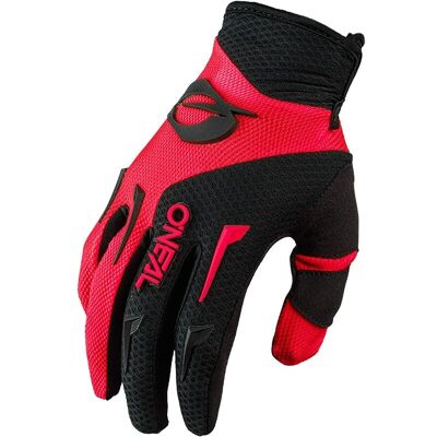 Guanti da Motocross Enduro Youth Oneal Element - Rosso Nero - S Guanti da Motocross Enduro Youth Oneal Element - Rosso Nero - S