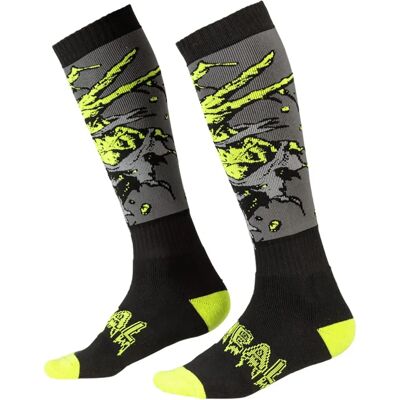 Chaussettes de motocross Oneal Pro Zombie - Noir Vert - Taille unique - Publicité Chaussettes de motocross Oneal Pro Zombie - Noir Vert - Taille unique - Publicité