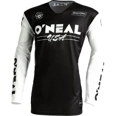Maillot de motocross Oneal Mayhem Bullet V.22 - Noir Blanc - M Maillot de motocross Oneal Mayhem Bullet V.22 - Noir Blanc - M