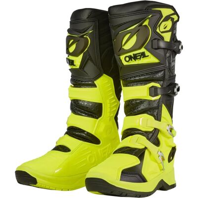 Stivali da Moto Cross O'Neal - Giallo Neon / Nero - EN13634 Stivali da Moto Cross O'Neal - Giallo Neon / Nero - EN13634