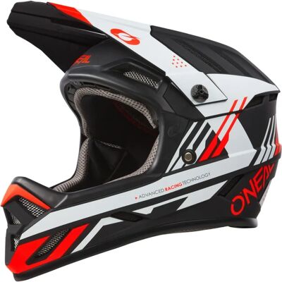 Casco de descenso O'Neal Backflip Strike V.23 - Negro Blanco Rojo - XL Casco de descenso O'Neal Backflip Strike V.23 - Negro Blanco Rojo - XL