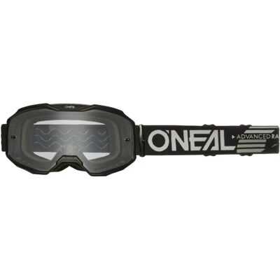 O'NEAL B-10 Solid Klare Motocross-Brille - Schwarz - Unisex O'NEAL B-10 Solid Klare Motocross-Brille - Schwarz - Unisex