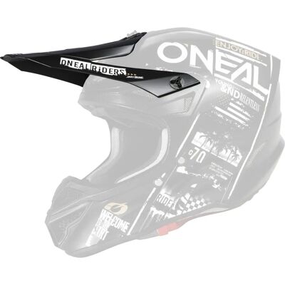 Pico del casco Oneal 5Series Polyacrylite Attack - Negro Blanco - Un tamaño Pico del casco Oneal 5Series Polyacrylite Attack - Negro Blanco - Un tamaño
